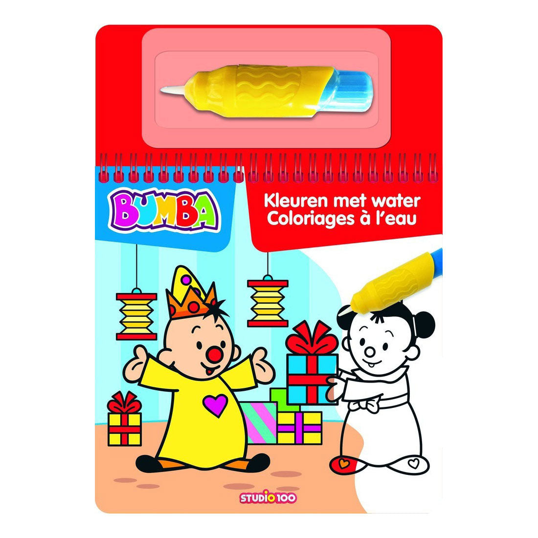 Studio 100 Bumba Colorbook Farver med vand fødselsdag