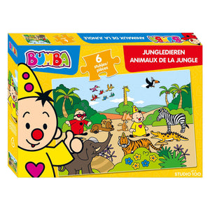 Studio 100 bumba puzzle jungle animals, 6 pcs.