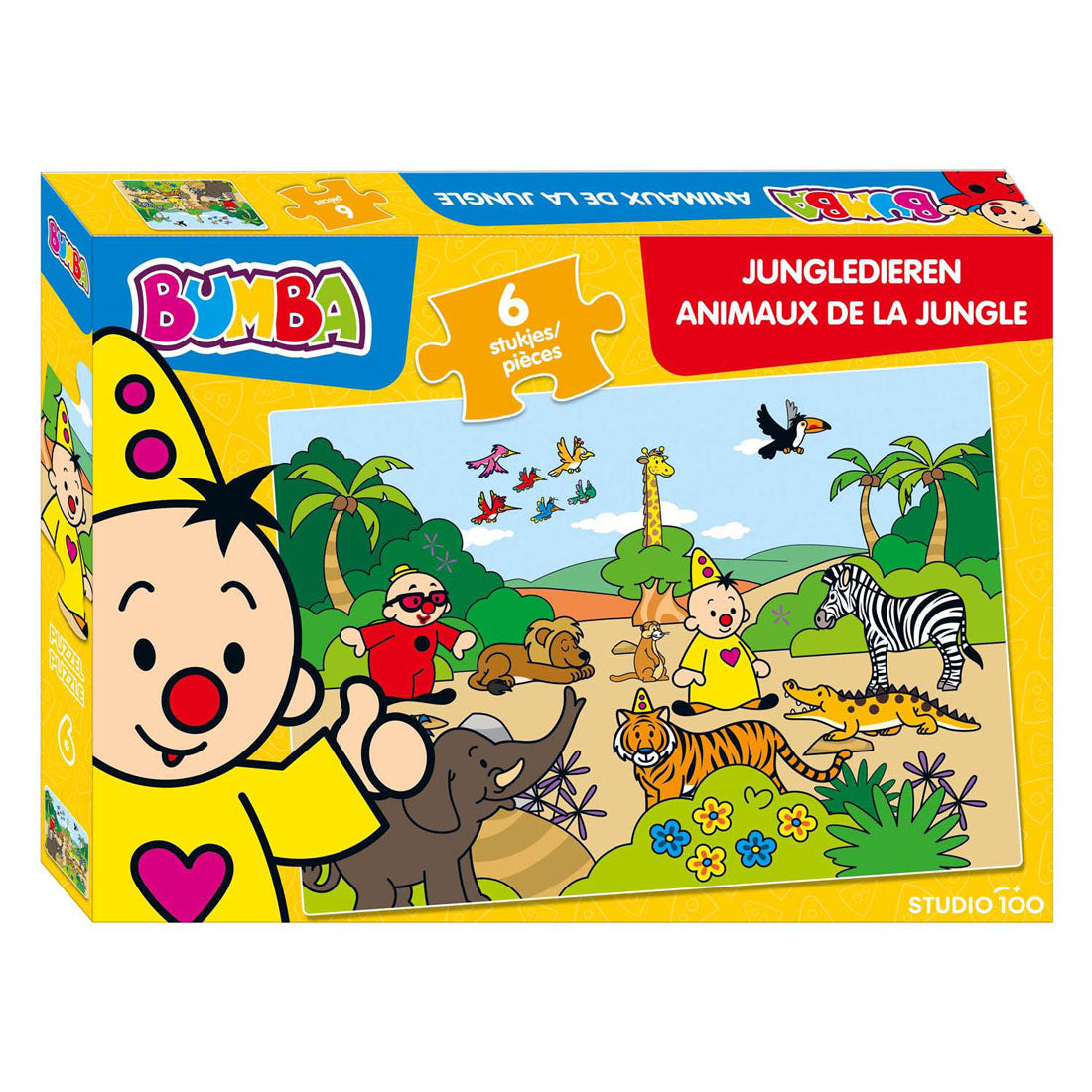 Studio 100 Bumba Puzzle Jungled Animals, 6st.