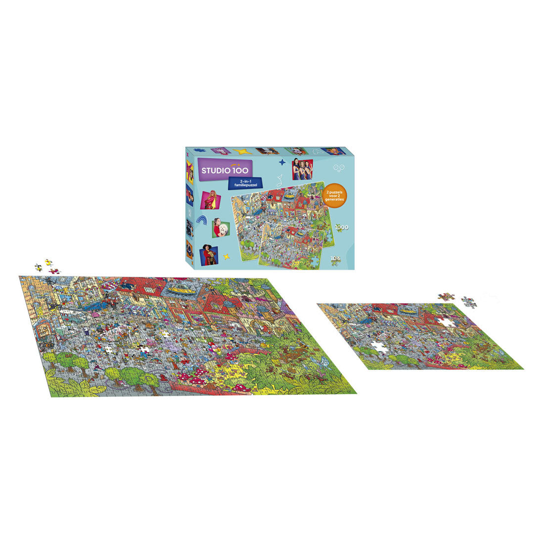 Studio 100 2-in-1 familiepuzzel - 30 jaar