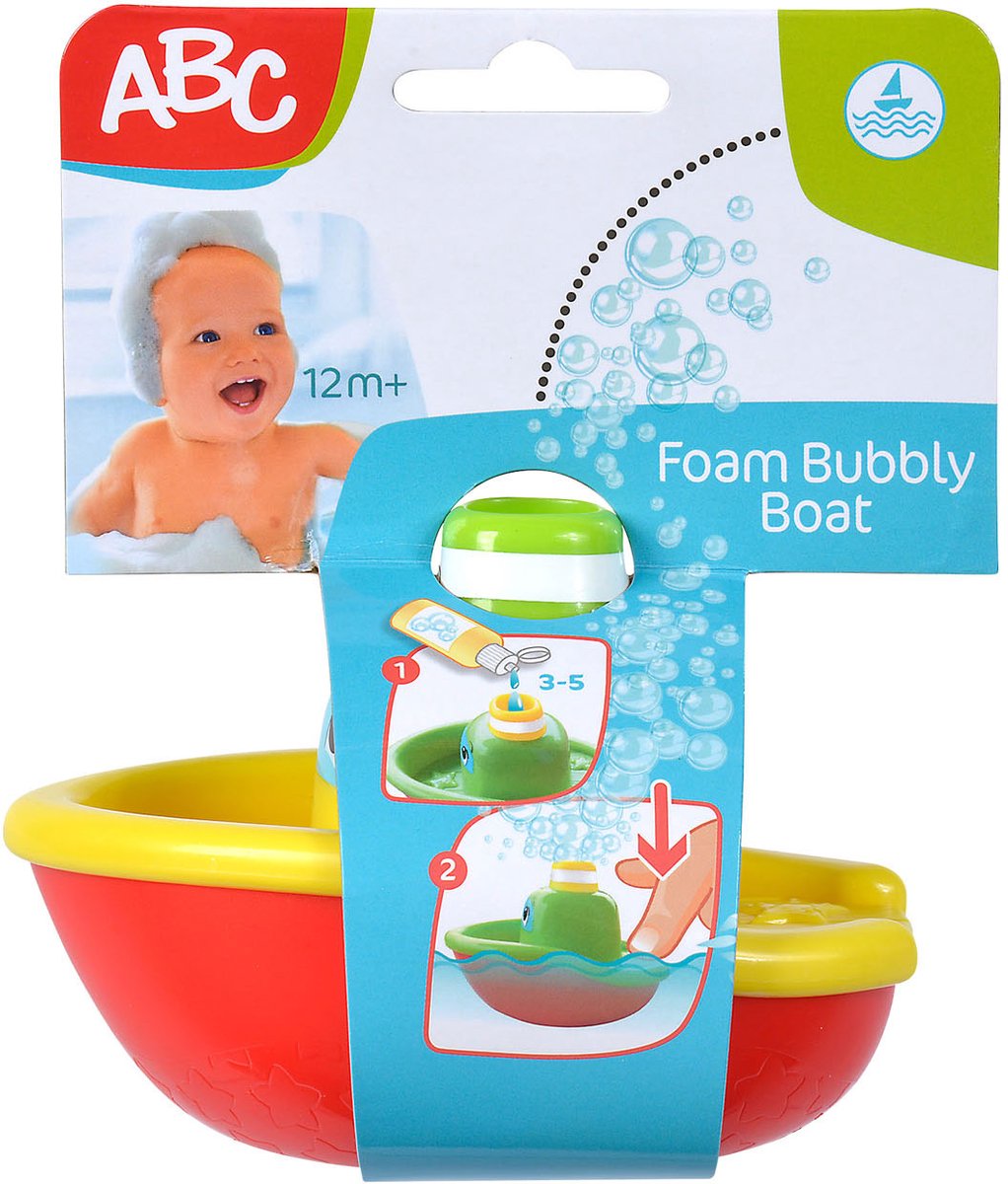 ABC bubble bath boat