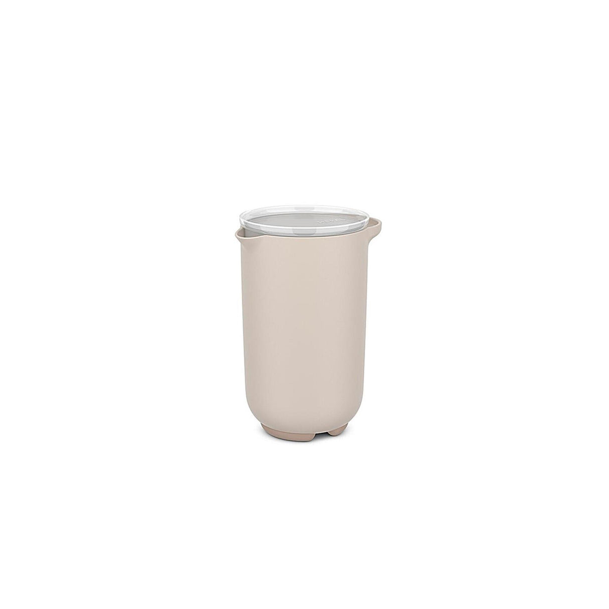 Mixing cup 1l with lid chalk