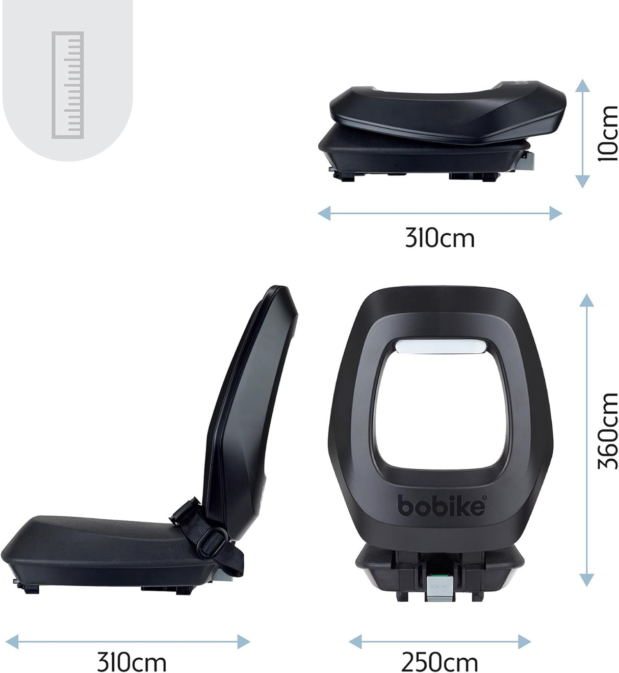 Bobike bagsæde junior en mik hd sort