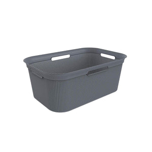 Rotho panier à linge flexible brisen 41 l anthracite