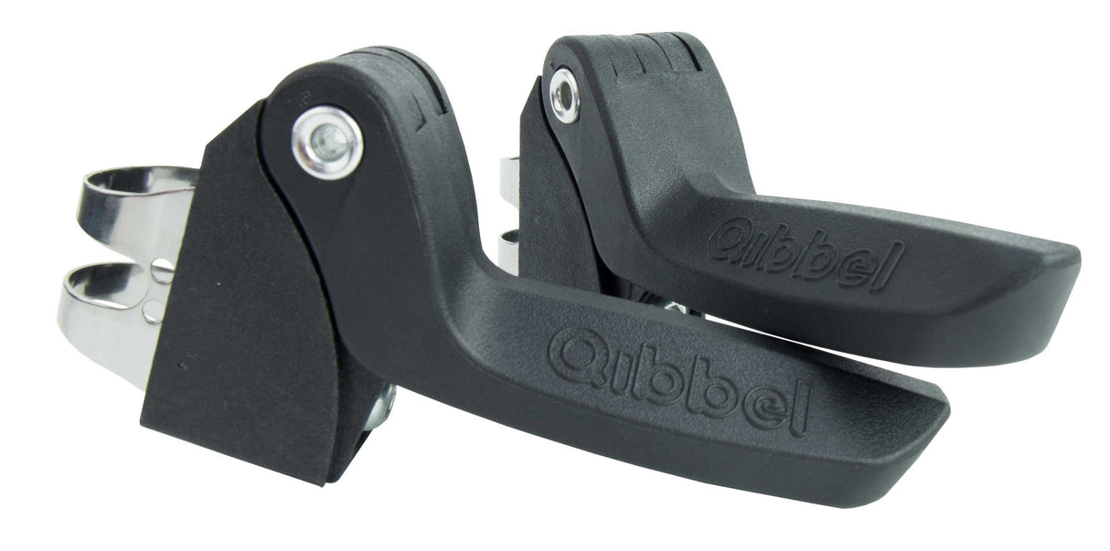 Qibbel footrests junior 6+ (2 pezzi) - nero