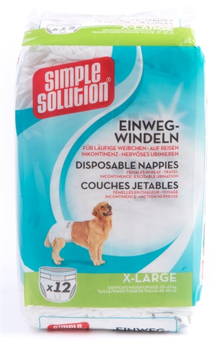 Simple solution disposable dog diaper