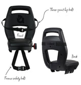 Banco traseiro Qibbel júnior preto sem apoio para os pés q380