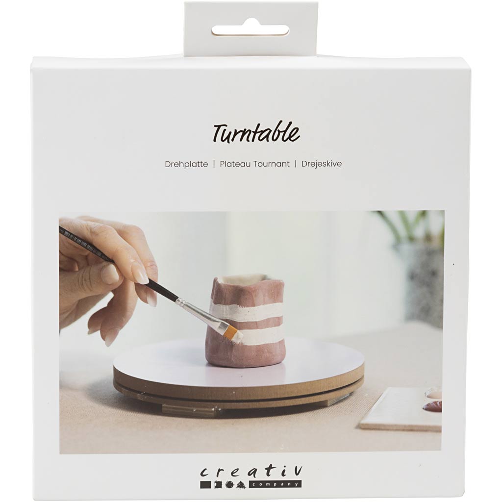 Creativ company spinning wheel, h: 2.5 cm, d 17 cm, 1 piece