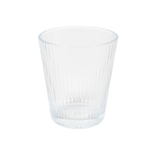 Drinking glass lines clear Ø 9x10 cm 335 ml