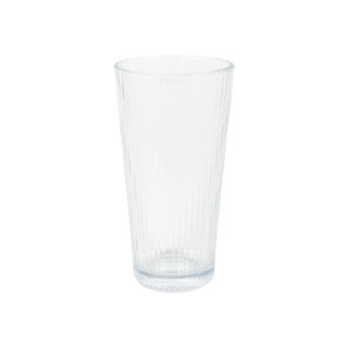 Drinking glass lines clear Ø 7.5x14.4 cm 320 ml
