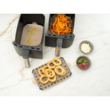 Nostik airfryer baking sheets 2 pieces square pfas free 24x24cm | 12 pieces