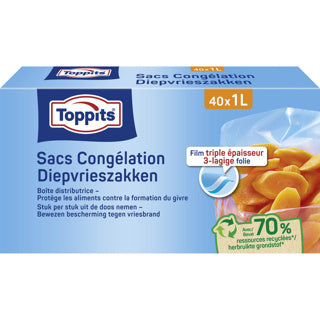 Toppits Frozen Bags 1 liter 40 pieces