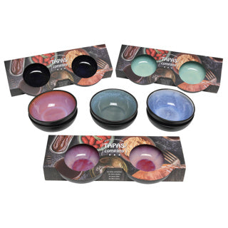Scale Reactive Glaze 12x4 cm set of 2 assorti