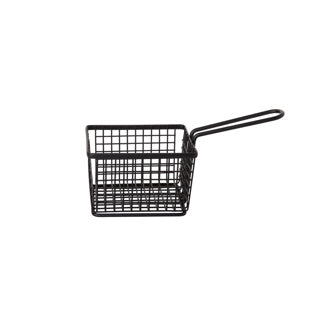 Fries basket black 12x10h8.5 cm