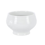 Soup bowl lion's head white