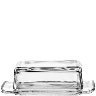 Montana glass butter dish