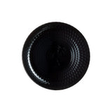 Plate flat 25 cm pampille black