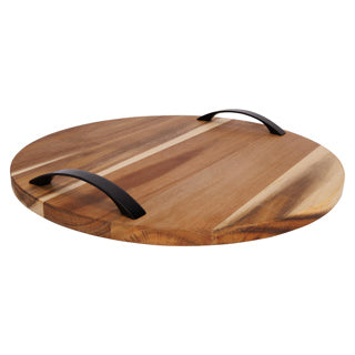 Serving board Acacia D35 cm with handle