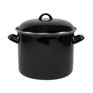 No brand soup pan 24cm 8ltr enamel black