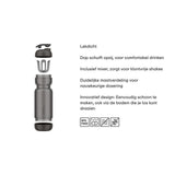 Mepal shake cup 800ml breskev oranžna