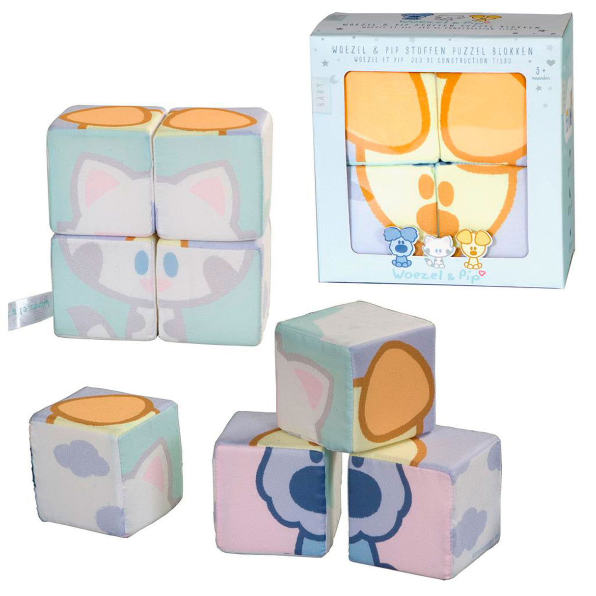 Rubo Spillsaachen Block Puzzle a Pip Junior 75 cm Textil