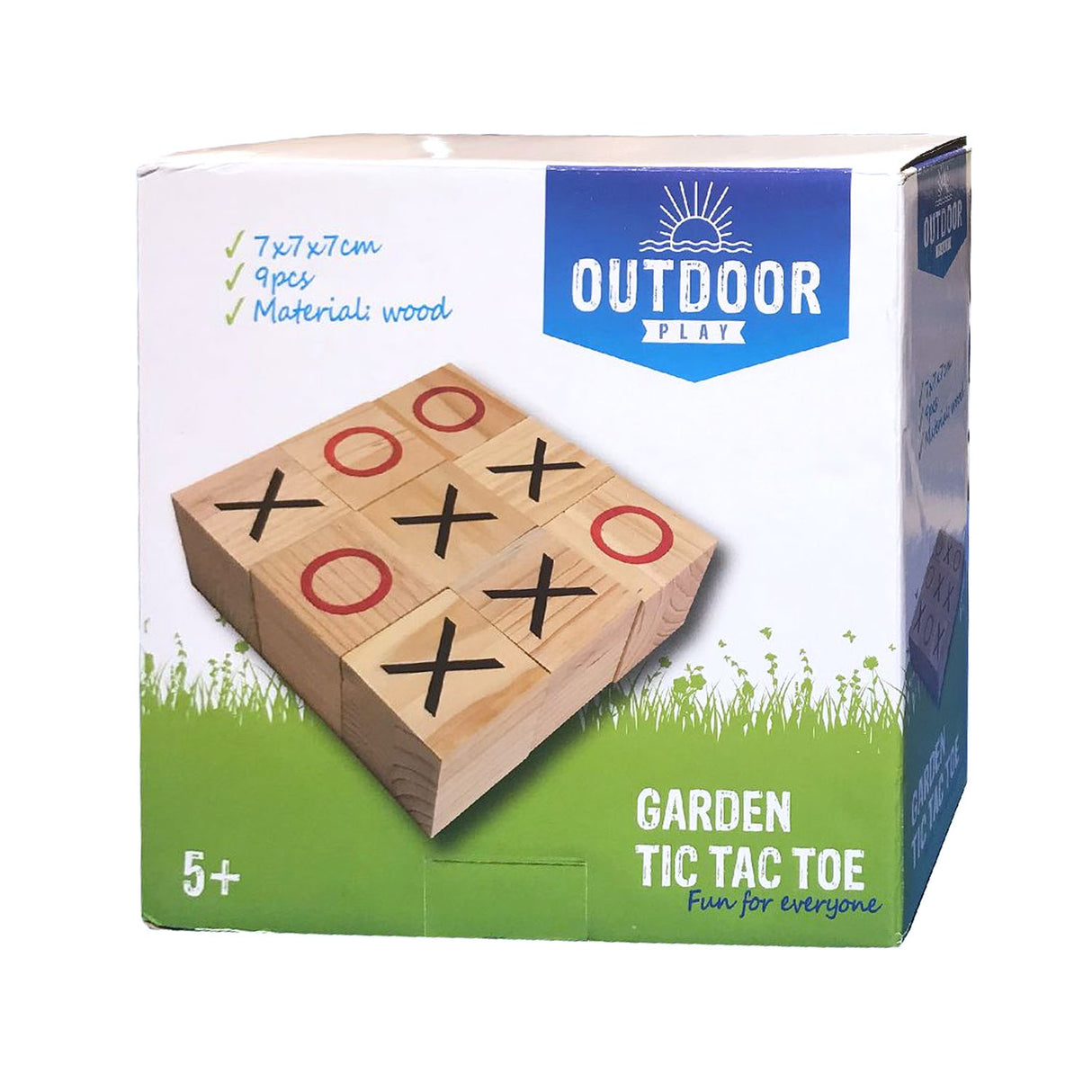 Outdoor play wooden tic tac