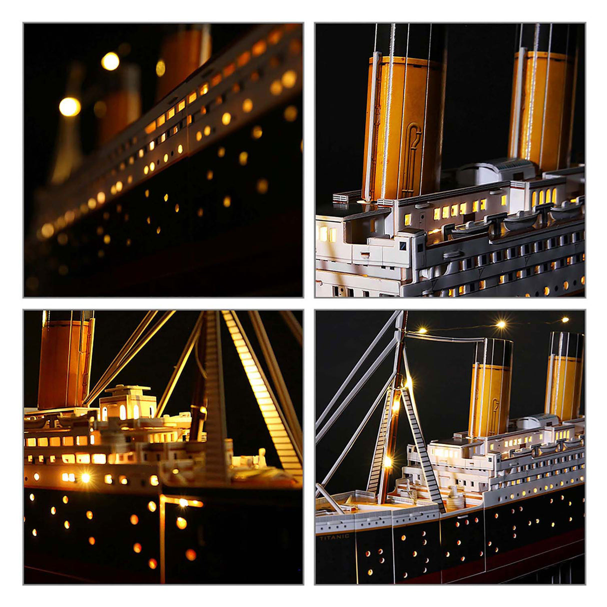 Cubic Fun 3D Puzzle Titanic med LED -belysning