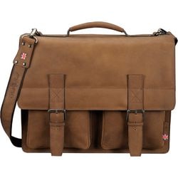 Laptop shoulder bag Alassio Earl light brown