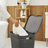Rotho laundry basket 55 l country anthracite
