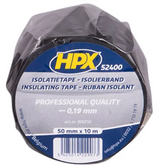 Hpx pvc isolatietape 50 mm x 10 meter - zwart