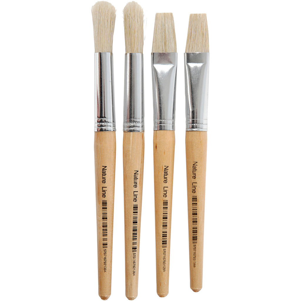 Creativ Company brushes for children, 4st.