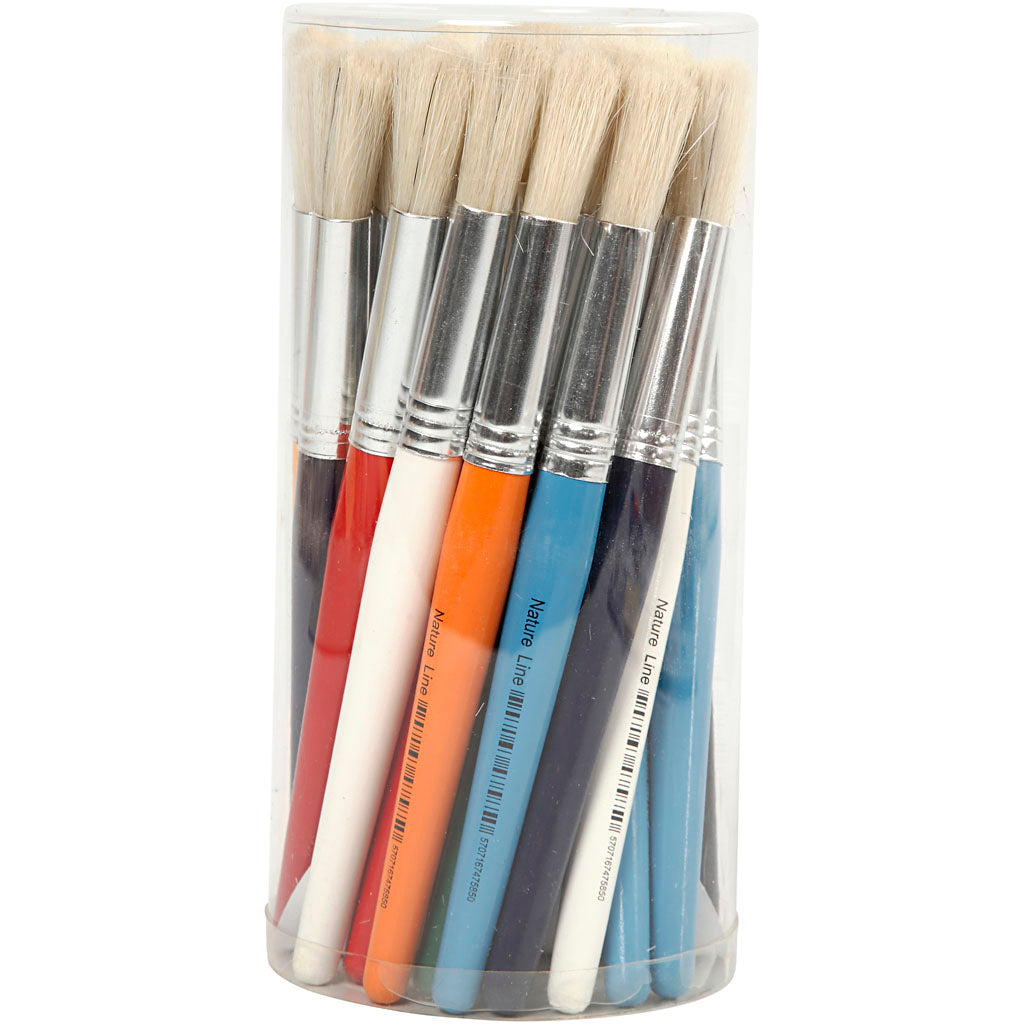 Creativ Company - Creativ Company - Children's brushes around 19 cm 30 pieces