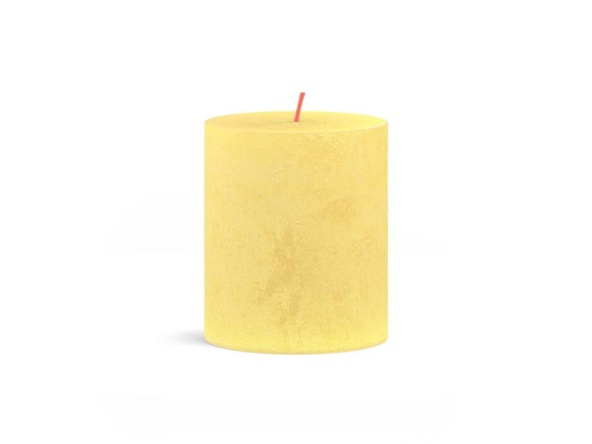 Bolsius Stub Kerze rustikal 8 x 6,8 cm sonnig gelb