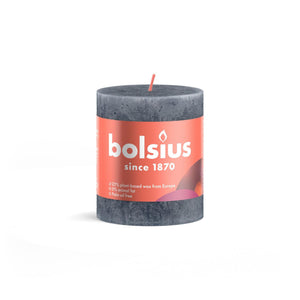 Bolsius rustic candle 80 68 slate blue