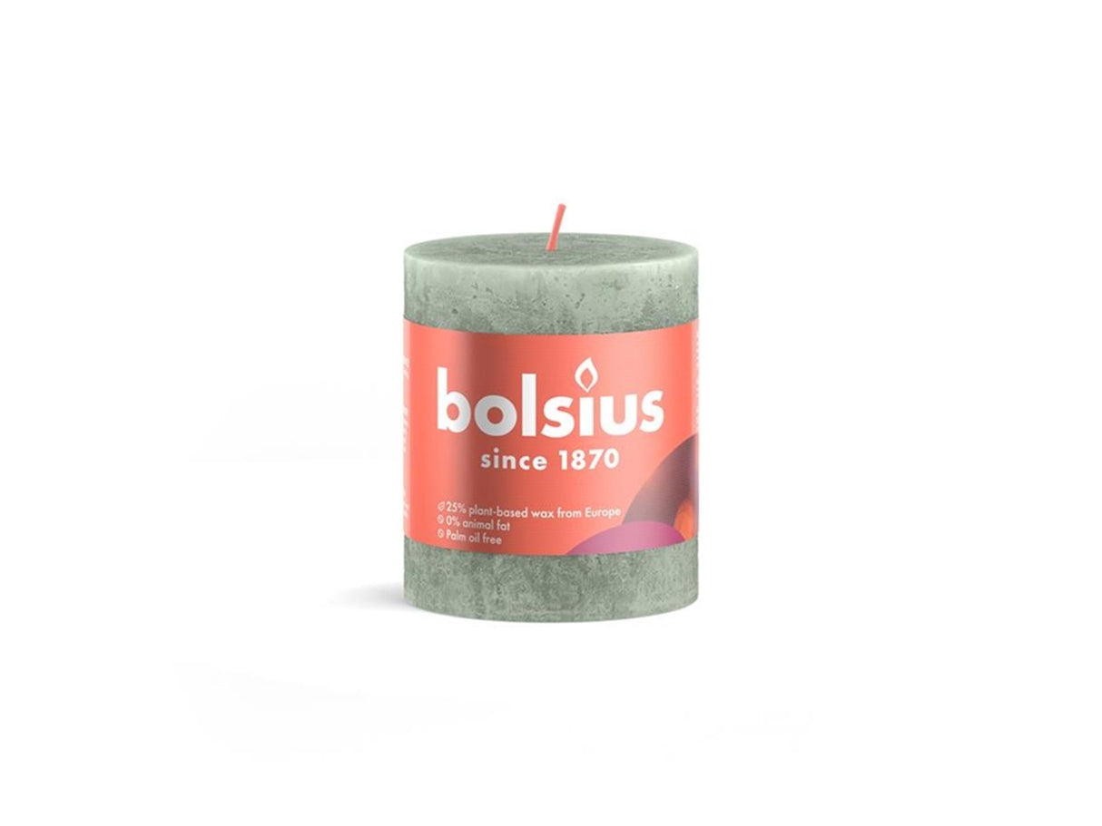 Bolsius rustic candle 80 68 jade green