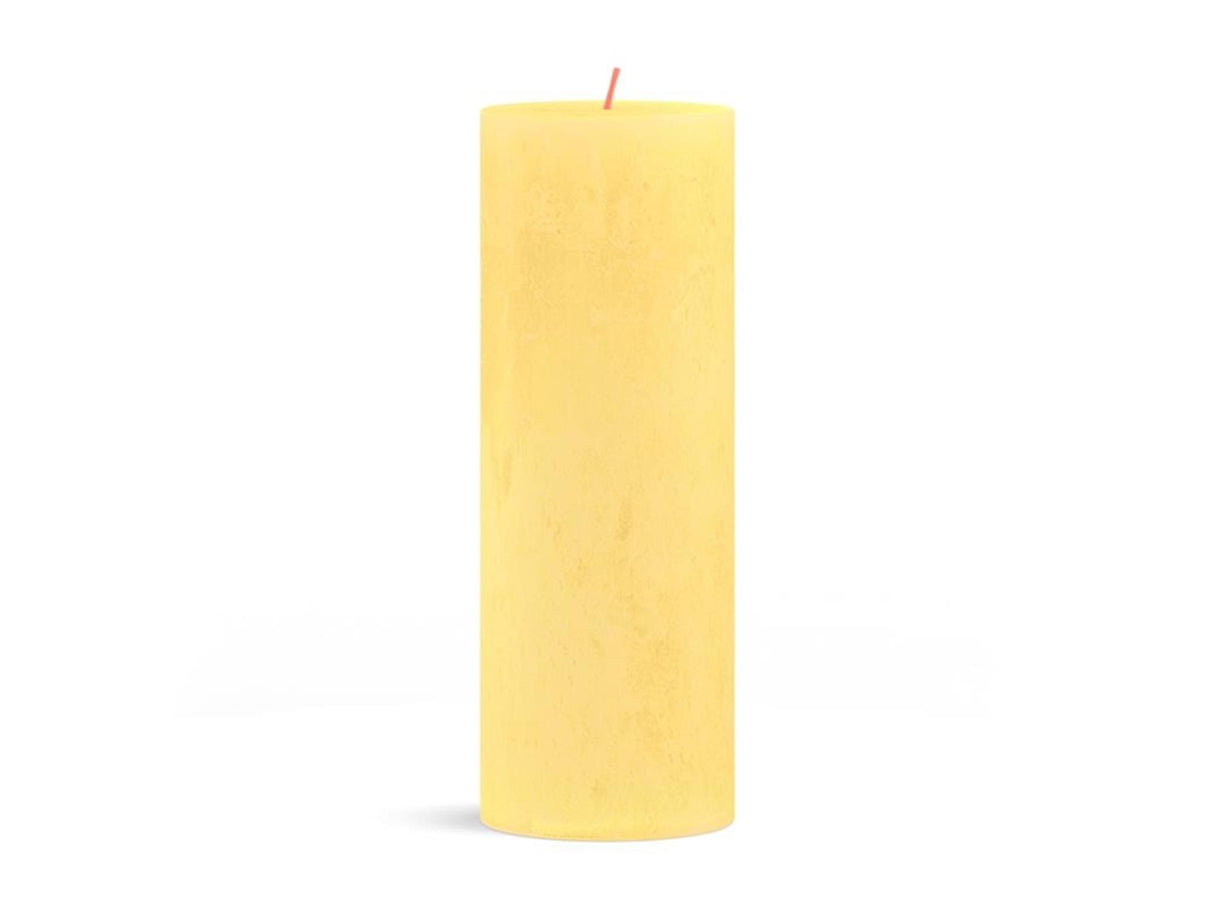 Bolsius Stub Kerze rustikal 19 x 6,8 cm sonnig gelb