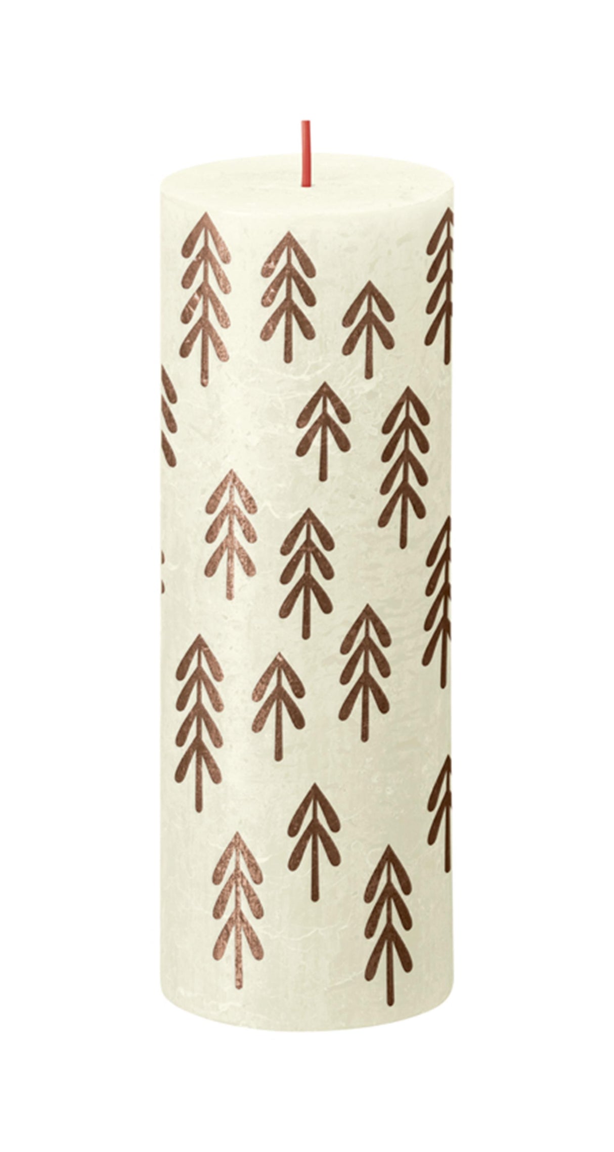 Bolsius printed kaars 190 68 soft pearl