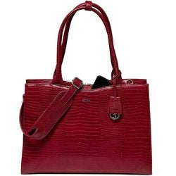 Women's laptop bag socha croco burgundy