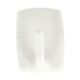 Metaltex square sticky hooks 4 pieces white