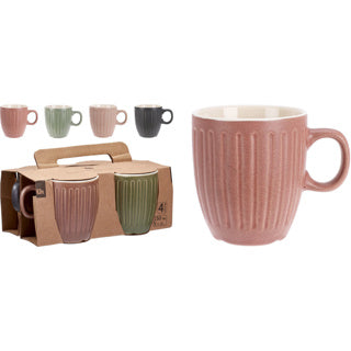 No brand earthenware cup 150ml set 4pcs | 6 pieces
