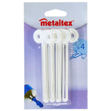 Metaltex tube keys 4 pieces