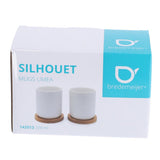 Bredemeijer TheMok Umea 200ml White and Coaster Set 2