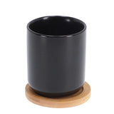 Bredemeijer TheMok Umea 200ml Black and Coaster Set 2