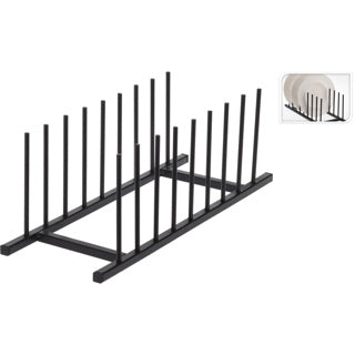 Other brands Metal plate holder 34.5x12.5 cm Black