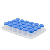 Tefal masterseal ijsblokjesdoos voor 24 ijsblokjes blauw transparant