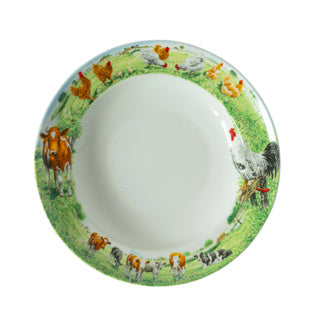 Wiebe van der Zee plate deep 23 cm cow chicken wiebe