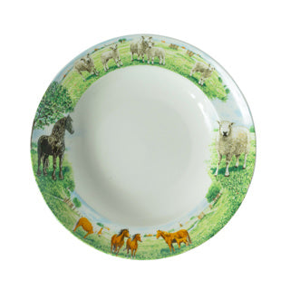 Wiebe van der Zee plate deep 23 cm horse sheep wiebe