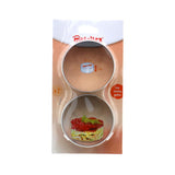 Metaltex baking rings 8.5x3.2 cm 2 pieces stainless steel