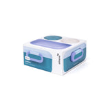 Amuse lunch box rikko divider and 2 snack lagoon sky