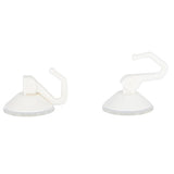 Metaltex hooks with suction cups, 2 pieces, white